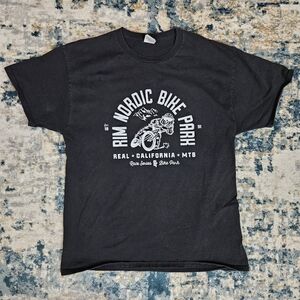 Rim Nordic Bike Park MTB T Shirt Men’s L Black Graphic Mountain Biking